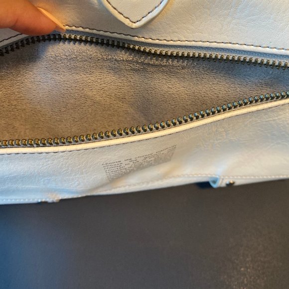 MATT & NAT Vegan Leather White Clutch Bag Purse - Picture 4 of 7